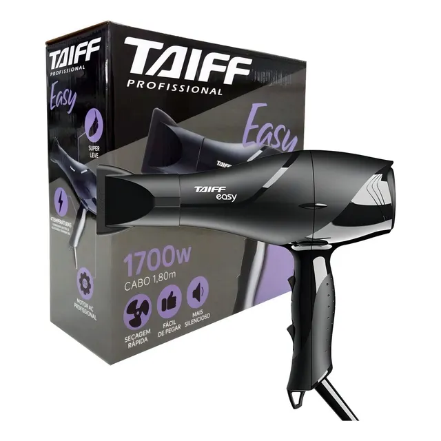 Secador De Cabelo Profissional Taiff Easy 1700w - 110v
