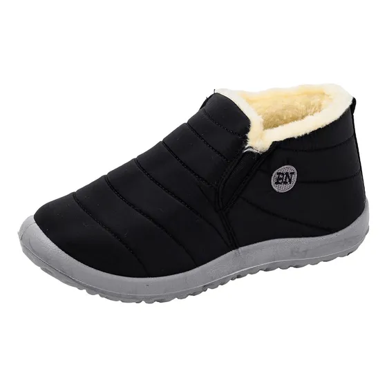 Bota Nieve Plana Uggs Otoño Invierno Para Mujer Botine Piel