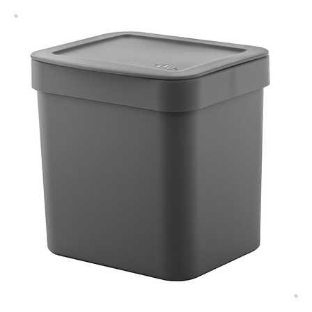 Lixeira Trium C/ Tampa 4,7 L Cozinha Ou Cesto De Lixo Cor Chumbo Lixeira Trium C/ Tampa 4,7 L Cozinha Ou Cesto De Lixo Cor Chumbo