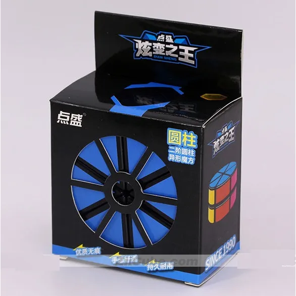 Cubo Diansheng  2x2  Queso Cylinder Borde  Negro