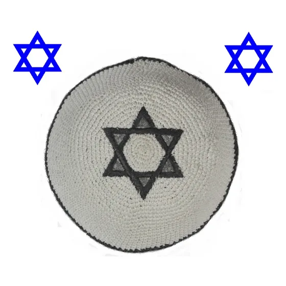 Kipa De Tela Estrella De David Jerusalem Importada Israel Gr