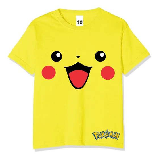 Camisetas De Pokemon Pikachu Para Niños Y Adultos