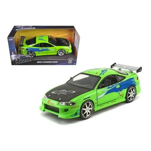 Jada Mitsubishi Eclipse Verde Escala 1:24 Brian's Rapidos Y Furiosos