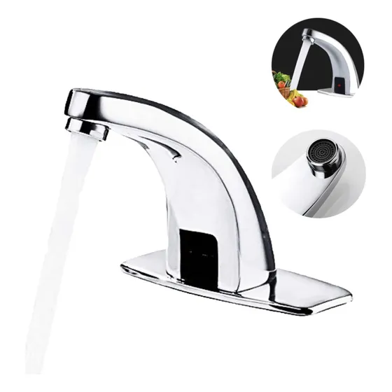 Grifo Mezclador Monomando Moderno Con Sensor Para Lavabo