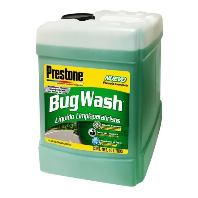 Liquido Limpiararabrisas Bug Wash (10 L) Prestone
