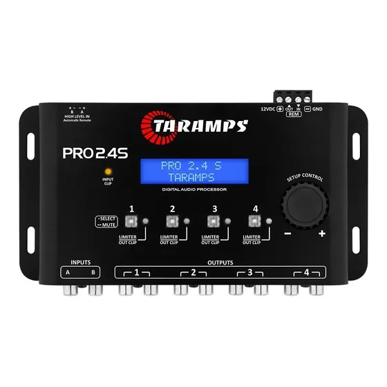 Processador De Áudio Digital Taramps Pro 2.4s Equalizador