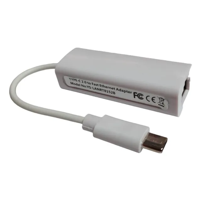 Adaptador Hub Usb Tipo C 2.0 Adaptador Ethernet Lan Rj45 