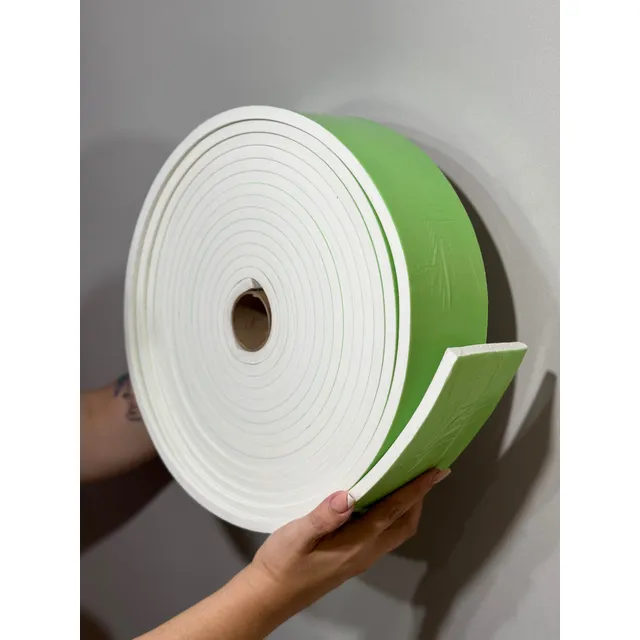 Ripado De Eva Branco Autocolante 5mm Largura 10cm -10 Metros