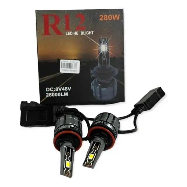 Kit Turbo Led Canbus  H4/ H7 /h11  28000lm/ R12