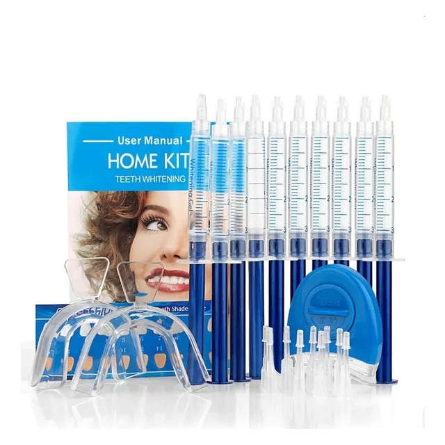 10 X 3ml Peróxido Carbamida 44% Kit Blanqueamiento Dientes