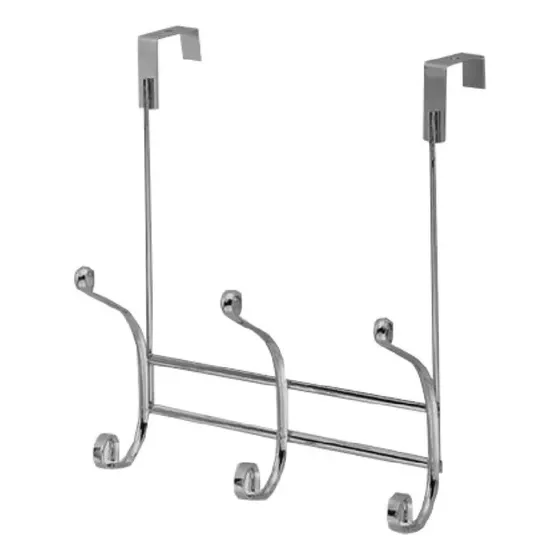 Perchero Colgante Puerta 6 Ganchos Organizador Ropa Acero