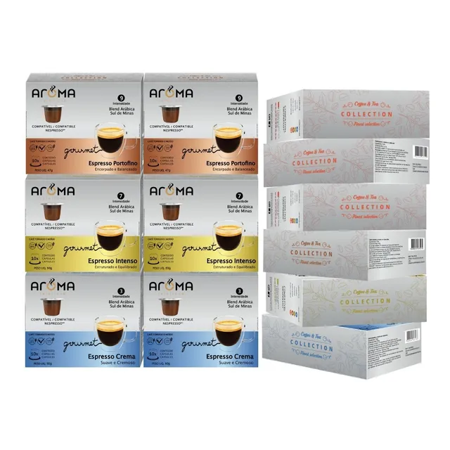 120 Cápsulas Café Gourmet Aroma - Cápsulas Para Nespresso *