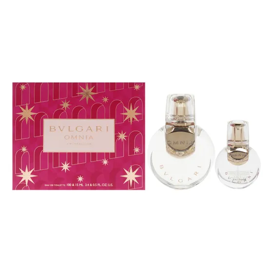 Omnia Crystalline De Bvlgari Para Mujer, Set De Regalo De 2 