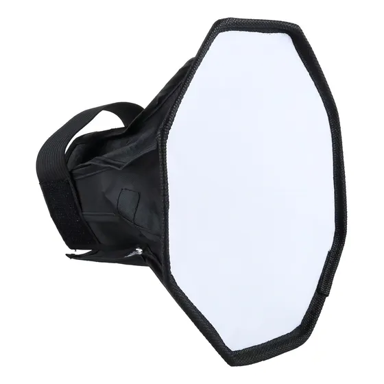 Puluz Softbox Octagonal De 20x16cm Difusor Blanco Plateado