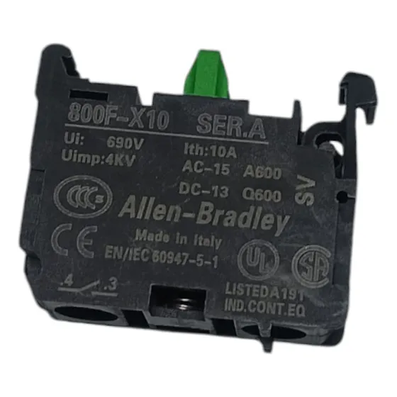 Allen-bradley 800f-x10 Block De Contactos Lote 3 Pz
