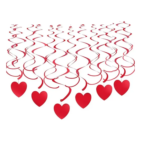 Espiral Corazón Decoración San Valentín X 18 Unidades