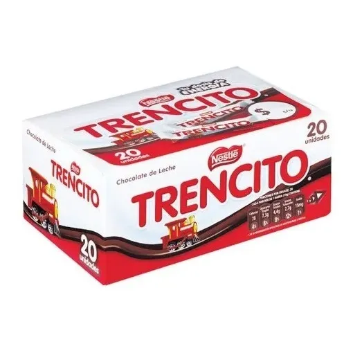 Chocolate Trencito Display 20 Unidades 14 Gr