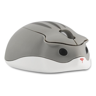 Mouse Inalambrico, De Adorable Hamster Gris, 1200 Dpi Mouse Inalambrico, De Adorable Hamster Gris, 1200 Dpi