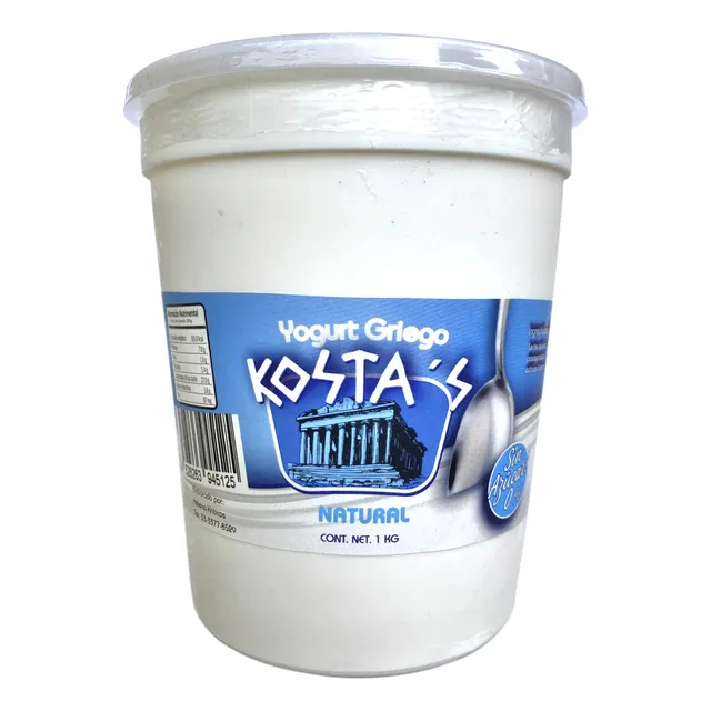 Yogurt Griego Natural Sin Ázucar Kostas 2 Piezas