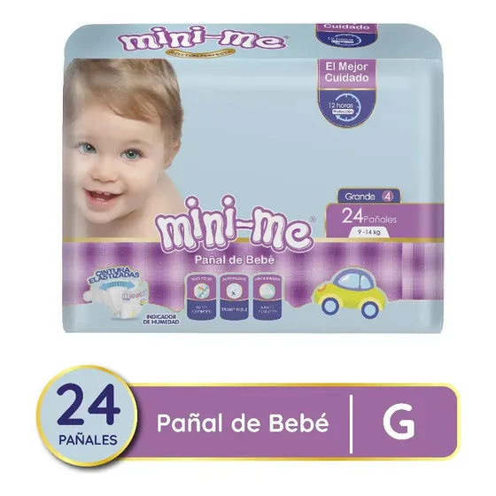 Minime Pañales De Bebe Talla G Bulto De 10 Paquetes X 24und