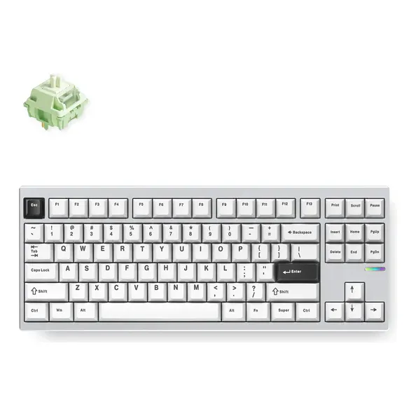 Teclado Mecanico Mchose Gx87 Max Silver Aluminio Bluetooth
