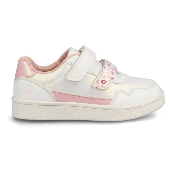 Zapatilla Niña Bubblegummers Clavel Blanco - Rosa