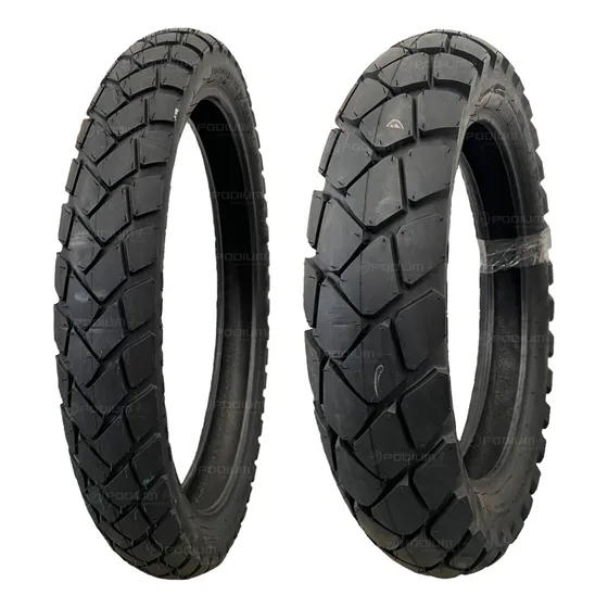 Par Pneus Tourance 90/90-21 + 130/80-17 Metzeler
