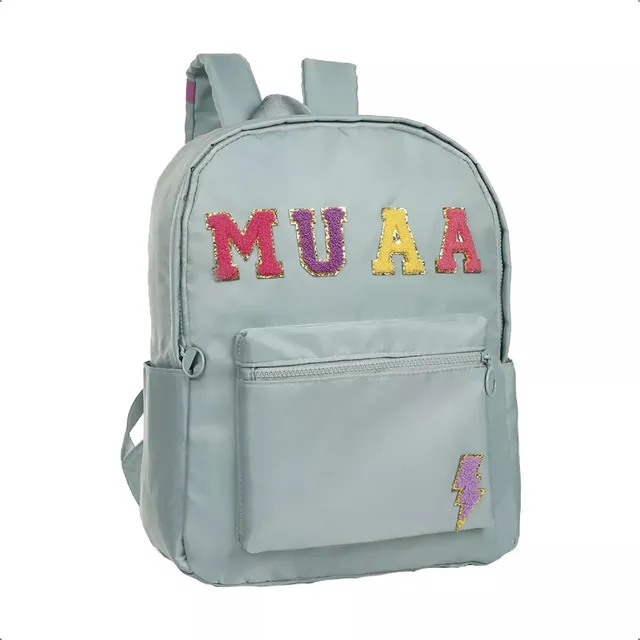 Mochila Muaa Escolar 51500 51501 Color Menta 51500 Diseño Liso 16l