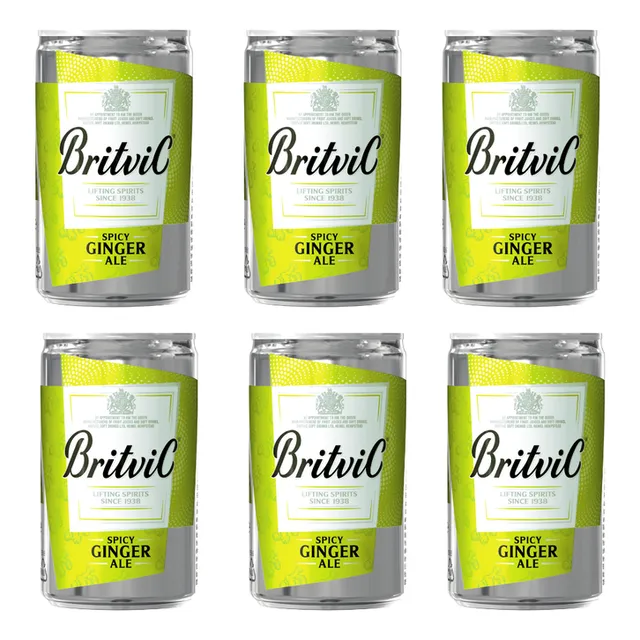Britvic Ginger Ale Lata 150ml X6 Reino Unido