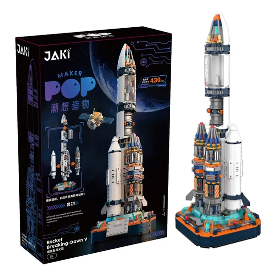 Blocos De Montar Foguete Espacial 800 Pcs Jaki