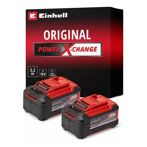 Pack De 2 Baterías Power X-change 5,2 Ah Einhell Twin Pack