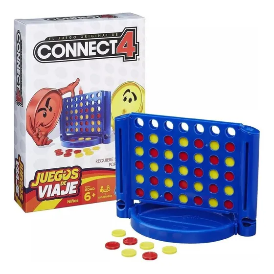 Juego De Mesa Clasico Connect4 Hasbro Entretenimiento Grupal