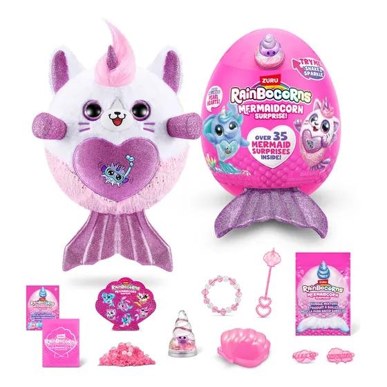 Zuru Rainbocorns Mermaidcorn Surprise Peluche Sirena Color Kitten