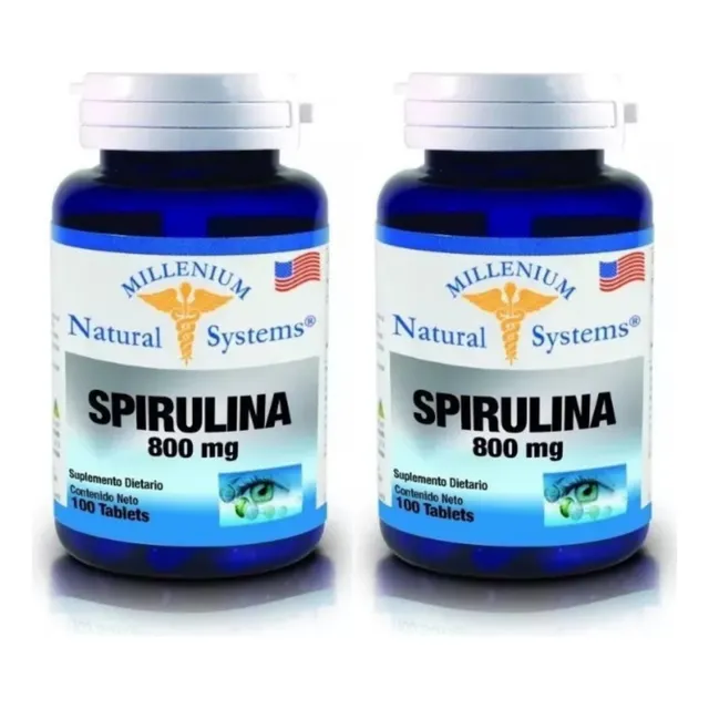 X2 Spirulina 800mg X100 Capsula