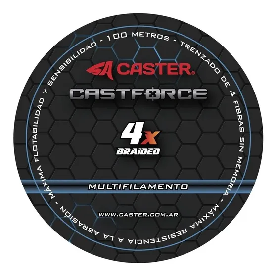 Multifilamento Pesca 0,18mm 27lb Caster 4x Pejerrey
