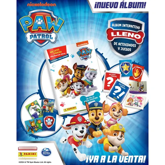 Panini Paw Patrol Album Y Sobres De Barajitas Original