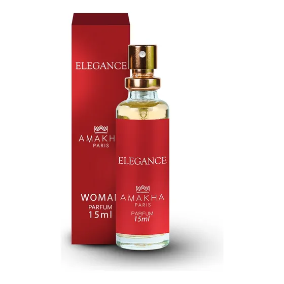 Perfume Elegance Amakha Paris para mujer, 15 ml, para bolso de bolsillo
