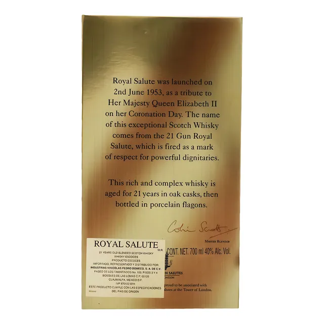 Chivas Regal 21 años Scotch escocés 700 mL
