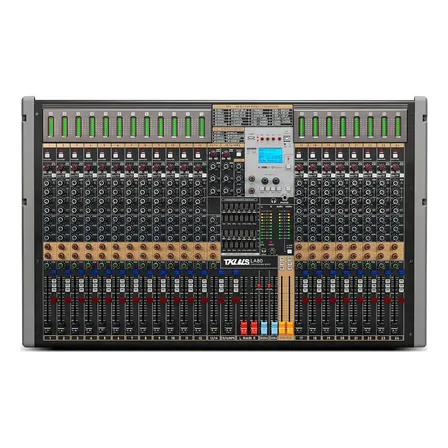 Mixer De Áudio Profissional Tklbls, Console De Mixagem De Placa De Som De 24 Canais, Dual Dsp Reverb, Teclado De Entrada De Saída Estéreo Dual Eq De 7 Bandas Phantom Power 48v De 4 Grupos