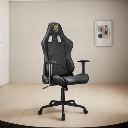 Silla Profesional Gamer Cougar Armor Elite Royal Color Negro Material del tapizado Cuero sintético