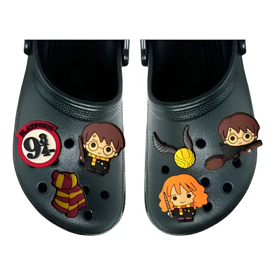 Botons Pins Para Crocs Bruxo Magia Potter Kit Com 7 Sortidos