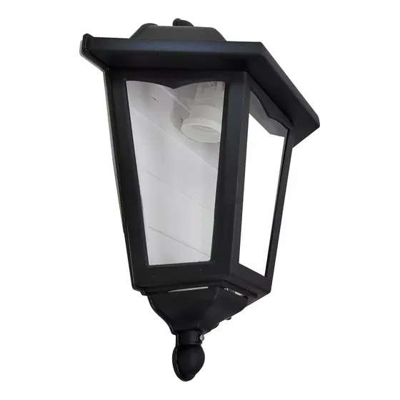 Farol Aplique Exterior 3 Caras Colonial Lampara Led E27 220v Negro