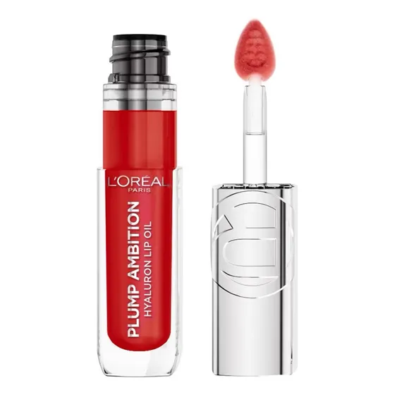 Labial Voluminizador L Oréal Plump Ambition Hyaluronic Color 380 Rouge In Love