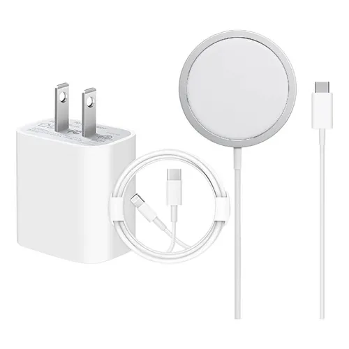 Kit Cargador Inalambrico + Cable Tipo C + Cargador 20w