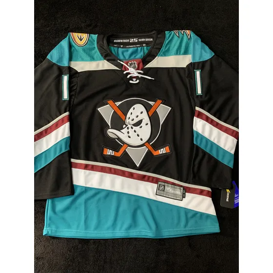 Camisa Hockey The Mighty Ducks Preta - Pronta Entrega