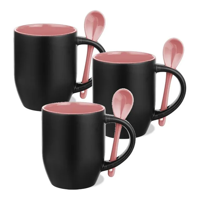 Jarro Taza Mágica Sublimable Con Cuchara Pack X3 Disershop