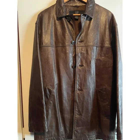 Campera De Cuero Gap Talle L/xl 100% Original