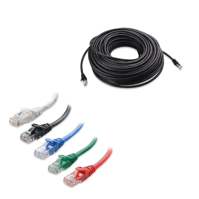 Cable Ethernet Cat6 Largo De 30 M Y Corto De 1.5 M Con 5 Col