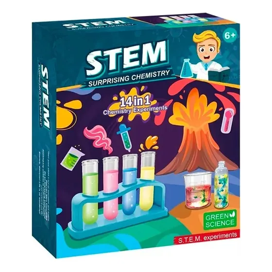 Juego De Quimica Ciencias Para Niños 14 Experimentos En 1