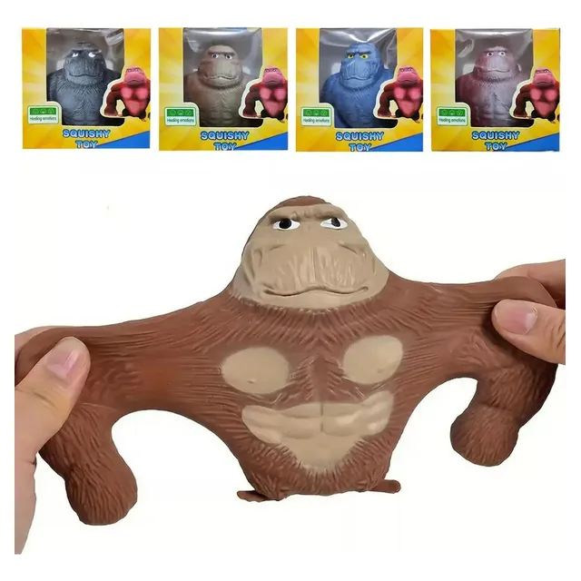 Ds* Pack 8 Pzs Juguete Antiestres Gorila Chango Mono Monkey